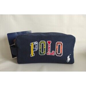 RALPH LAUREN FRAGRANCES Men's Pony Collegiate Zip Toiletry Shave Travel Kit Bag